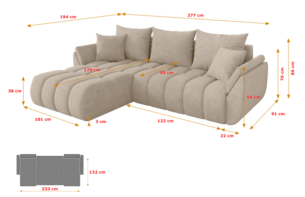 Ecksofa TOKO-L-v1 - 4