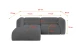 Ecksofa MIRA-L1