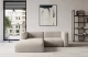 Bezug: Strukturstoff, Farbe: Beige - Bosco 08, Stellvariante: Ottomane Links, Stoffbeschreibung: Polsterstoff BOSCO:angenehm weich und voluminös im Griff, 100%PES, scheuerfest (>100.000 Martindale-Zyklen), Gewicht 500g/m² +/-10%, lichtecht (4-5), pillingarm (4-5)., Materialzusammensetzung: 100% PU, Pilling Resistenz: 5, Abriebfestigkeit: 5, Scheuerbeständigkeit: 100000 Martindale-Zyklen, Schlaffunktion: Ohne Schlaffunktion, Zimmer: Wohnzimmer, Tiefe: 179 cm, Breite: 227 cm, Höhe: 70 cm, Liegehöhe: 40 cm, Anzahl der Sitzflächen: 2, Art der Rückenkissen: Rückenlehne - feste, Material der Füße: Kunststoff, Höhe der Füße: 2,5 cm, Tiefe der Armlehnen: 89 cm, Höhe der Armlehnen: 70 cm, Breite der Ottomane: 113 cm, Tiefe der Ottomane: 152 cm, Tiefe der Sitzfläche: 60 cm, Sitzhöhe: 40 cm, Art des Stauraumes: Nicht zutreffend - 1