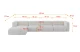 Ecksofa MIRA-L3