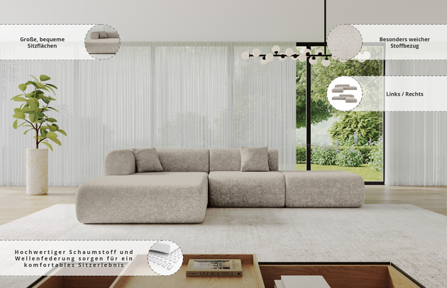Ecksofa OVLY-L - 7