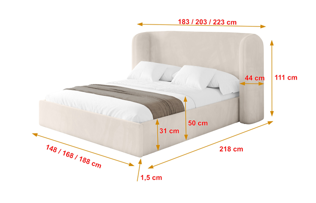 Polsterbett ESTI - 4
