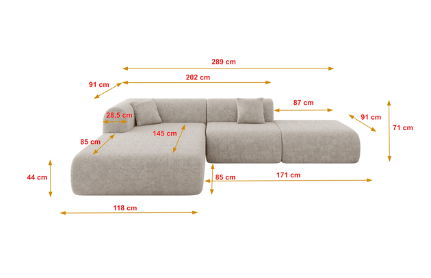 Ecksofa OVLY-L - 4