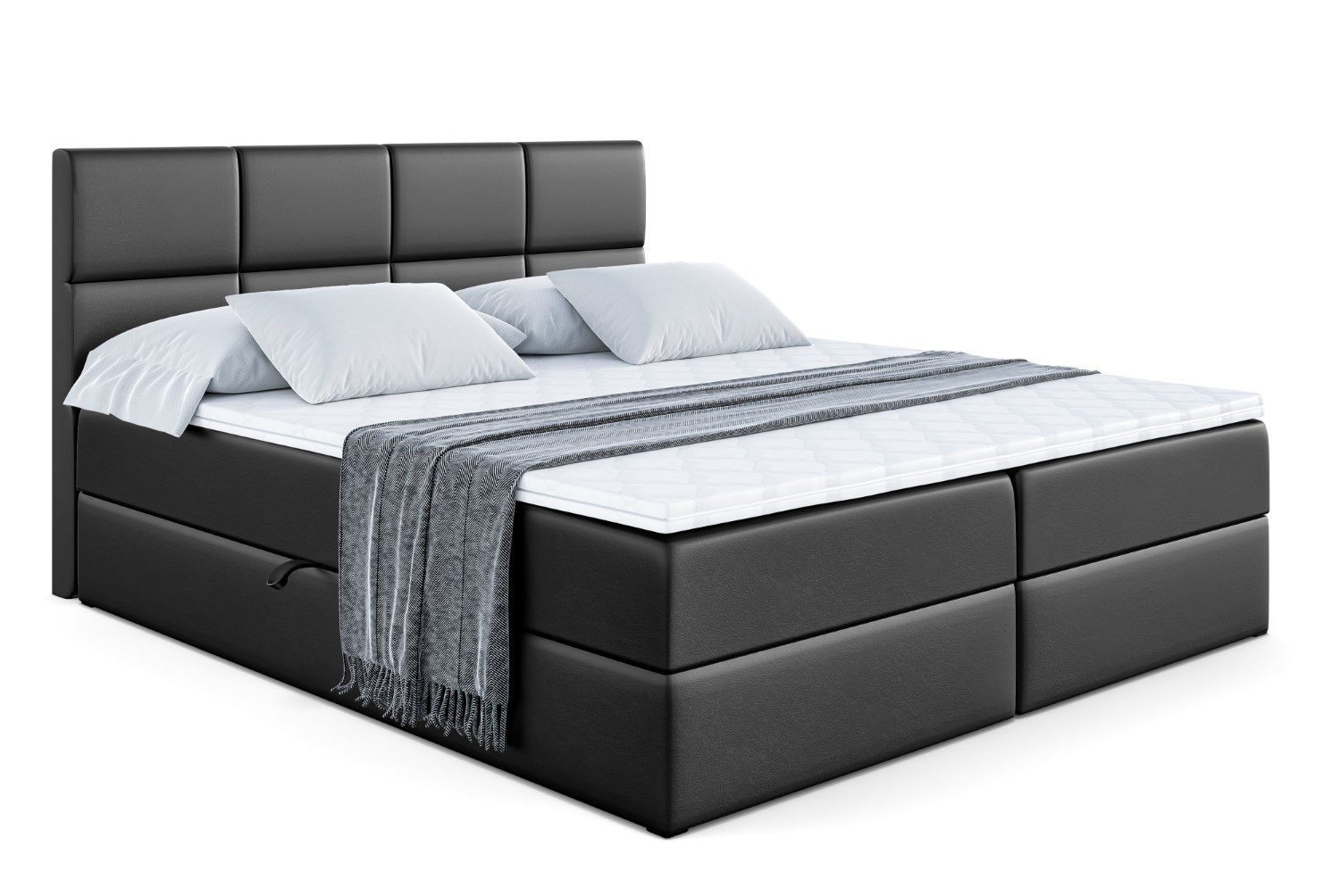 Boxbett ARDENI 120x200 cm Schwarz - Soft 11