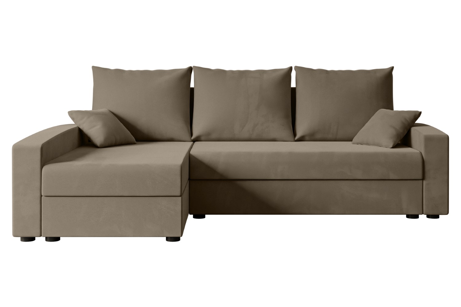 Ecksofa ALESIA-L Braun - Paros 03