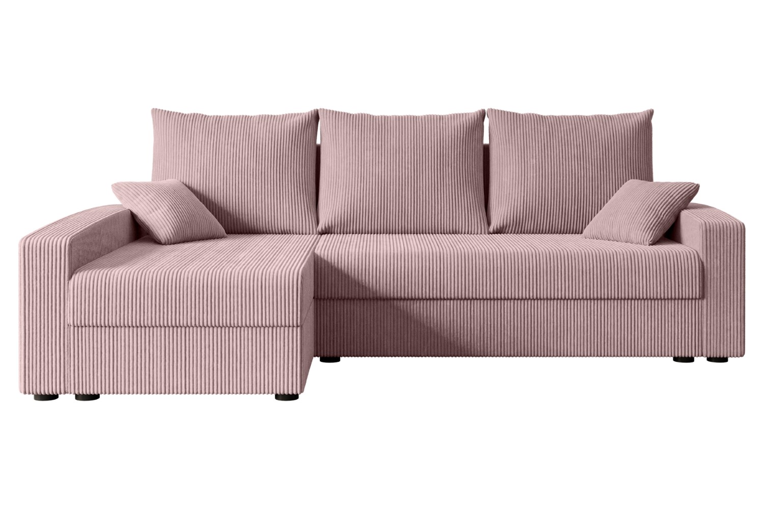 Ecksofa ALESIA-L Rosa - Poso 145