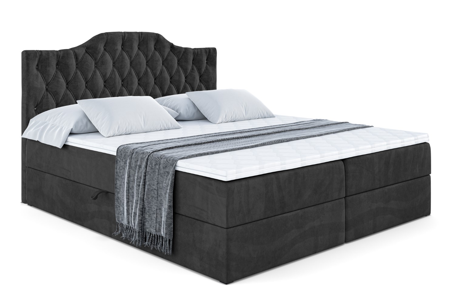 Boxbett VILA-1 120x200 cm Schwarz - Casablanca 2316