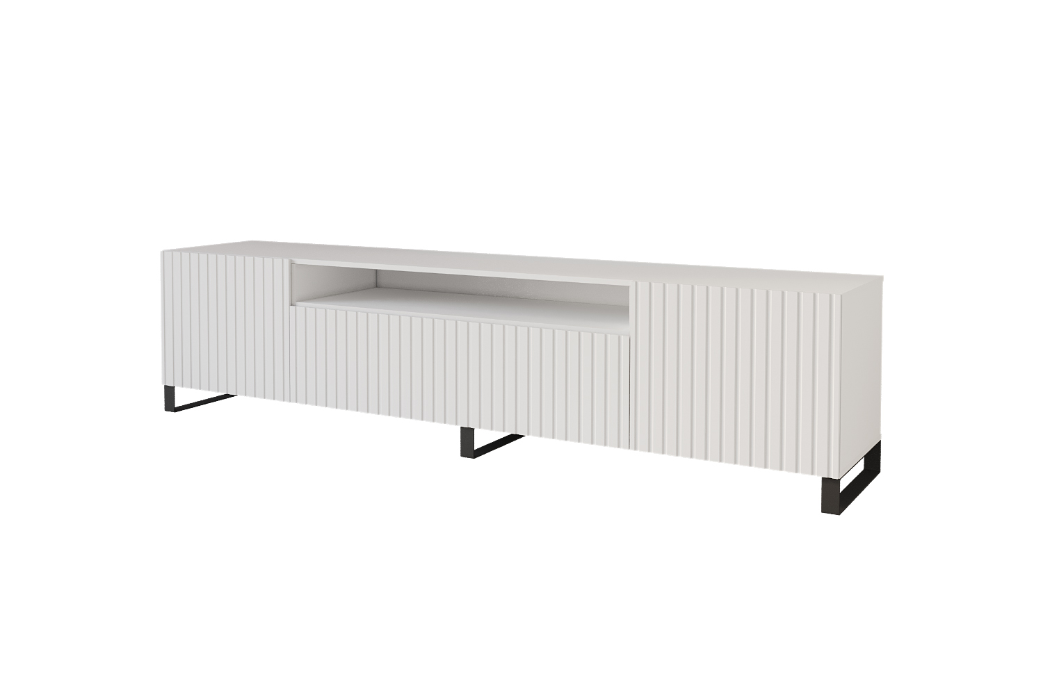 Lowboard KITO offen 200 cm Weiß