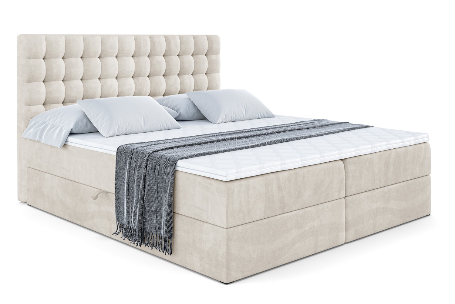 Boxbett VIONE 140x200 cm Weiß - Soft 17