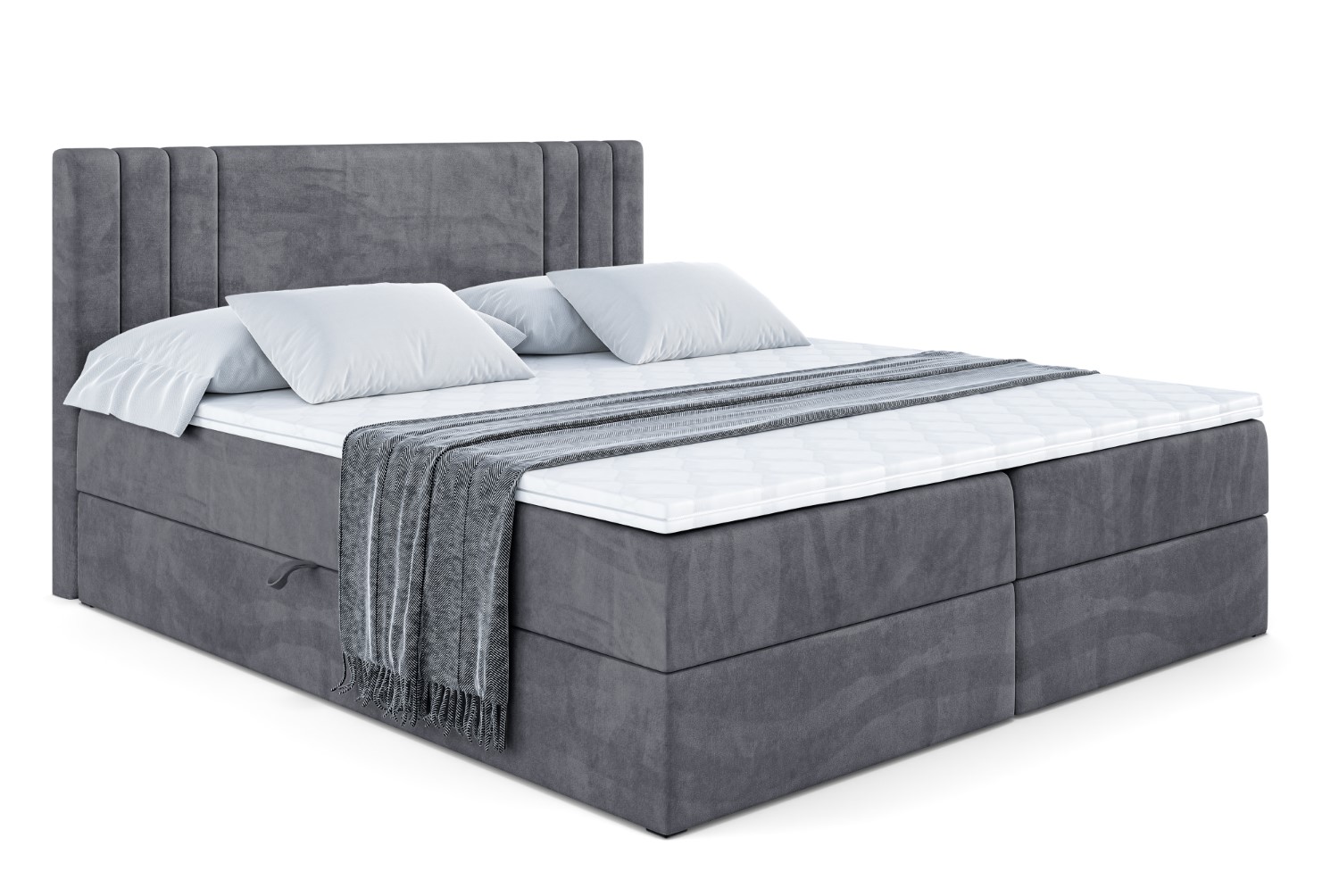 Boxbett IDRIKO 140x200 cm Dunkelgrau - Casablanca 2315