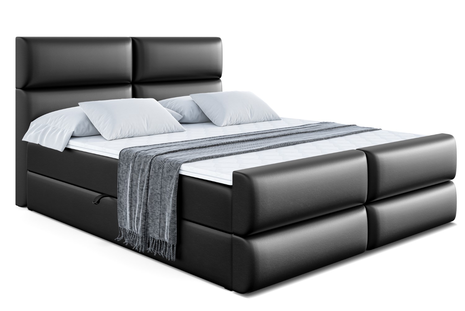 Boxbett BOXI3-Z 140x200 cm Schwarz - Soft 11