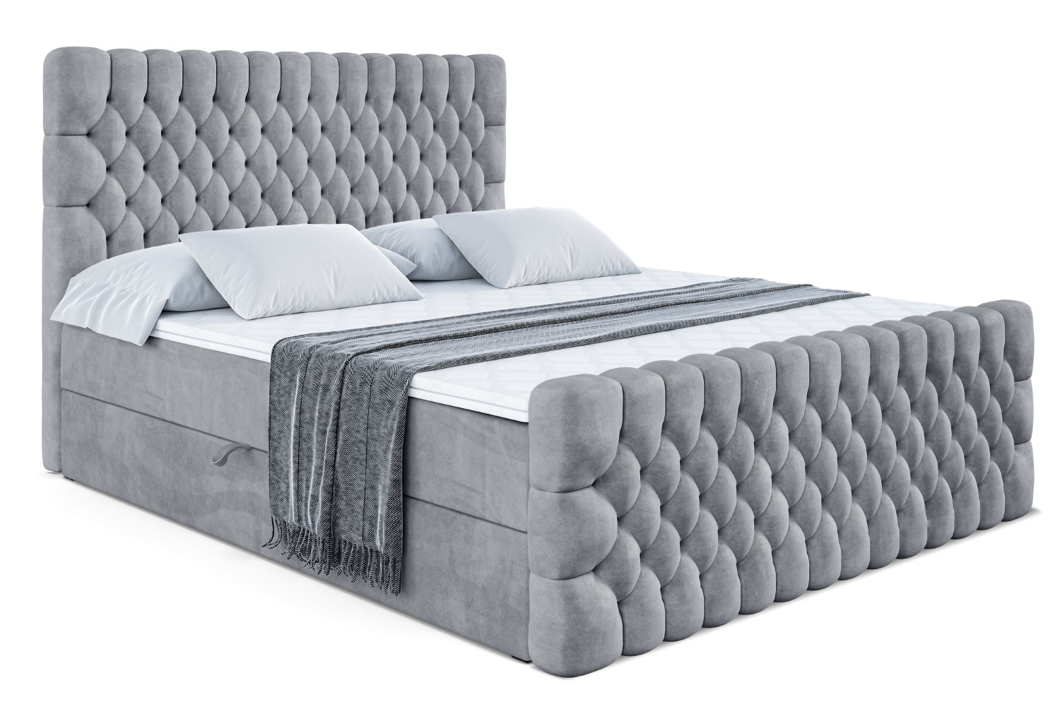 Boxbett SERENE-Z 180x200 cm Grau - Casablanca 2314