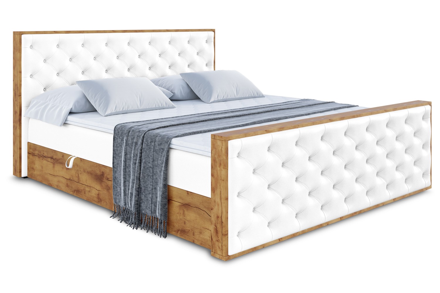 Boxbett LOLLI3-Z 160x200 cm Weiß - Soft 17