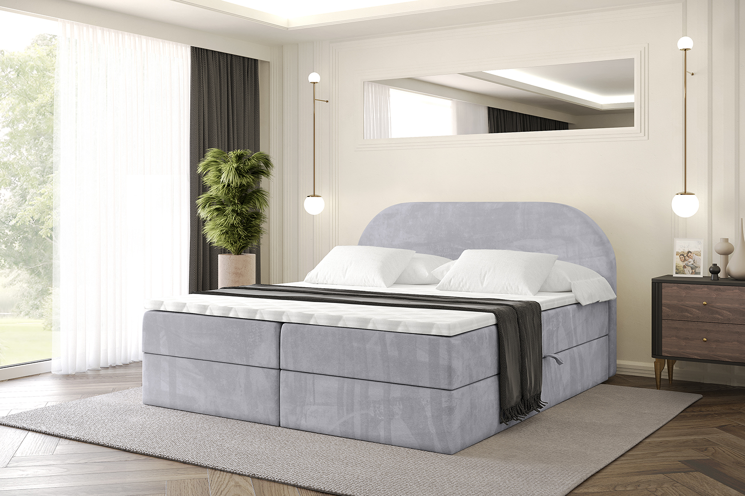 Monolithic Code Boxbett NOX Hellgrau - Monolith 84 140x200 cm | online kaufen ...