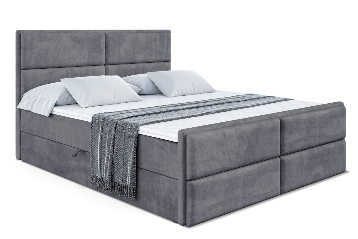 Boxbett AURA-Z 120x200 cm Dunkelgrau - Casablanca 2315