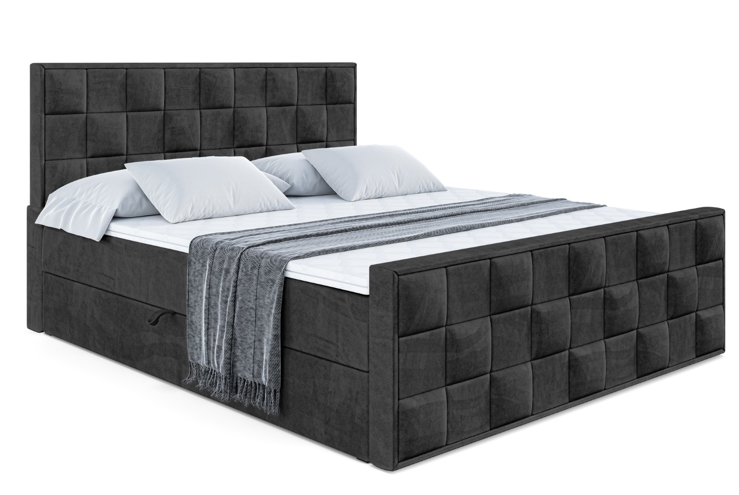Boxbett ZAFIRA 120x200 cm Schwarz - Casablanca 2316