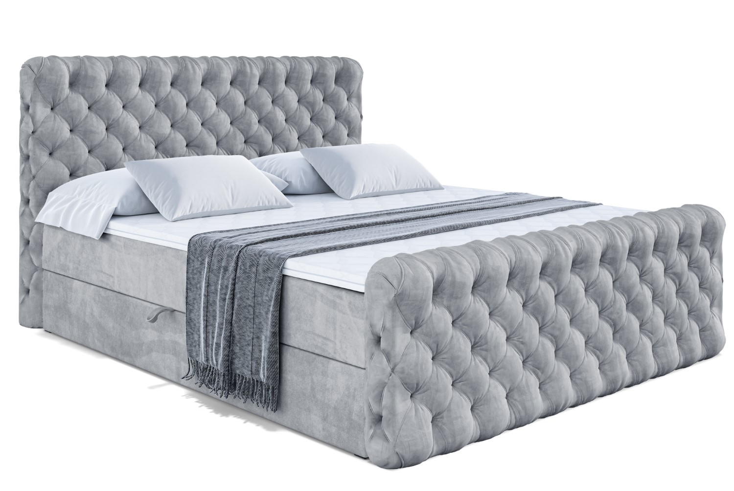 Boxbett BOXI8-Z 160x200 cm Grau - Casablanca 2314