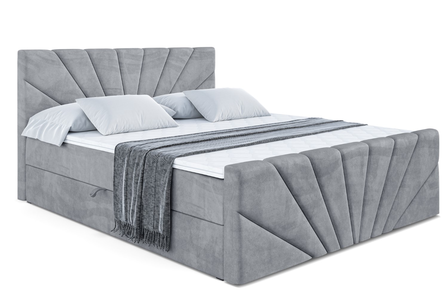 Boxbett MILTIO-Z 180x200 cm Grau - Casablanca 2314