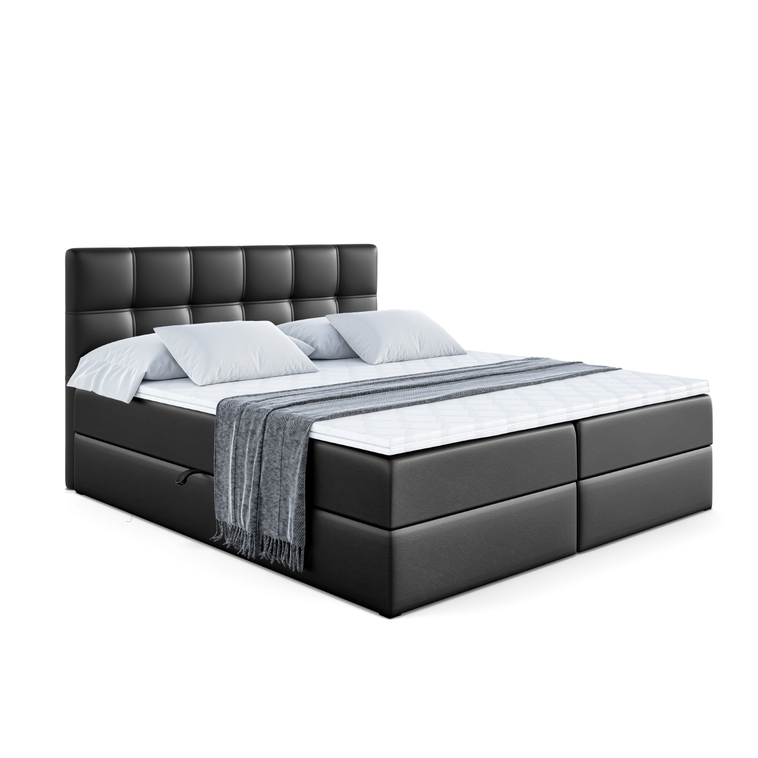 Boxbett MARCE 120x200 cm Schwarz - Soft 11
