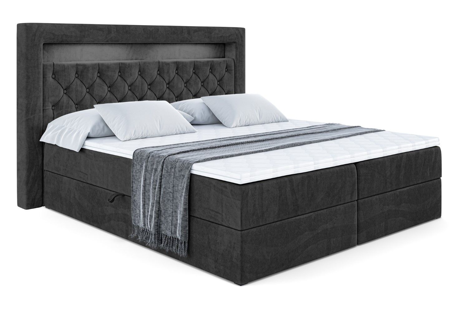 Boxbett NOEL GOLD 120x200 cm Schwarz - Casablanca 2316