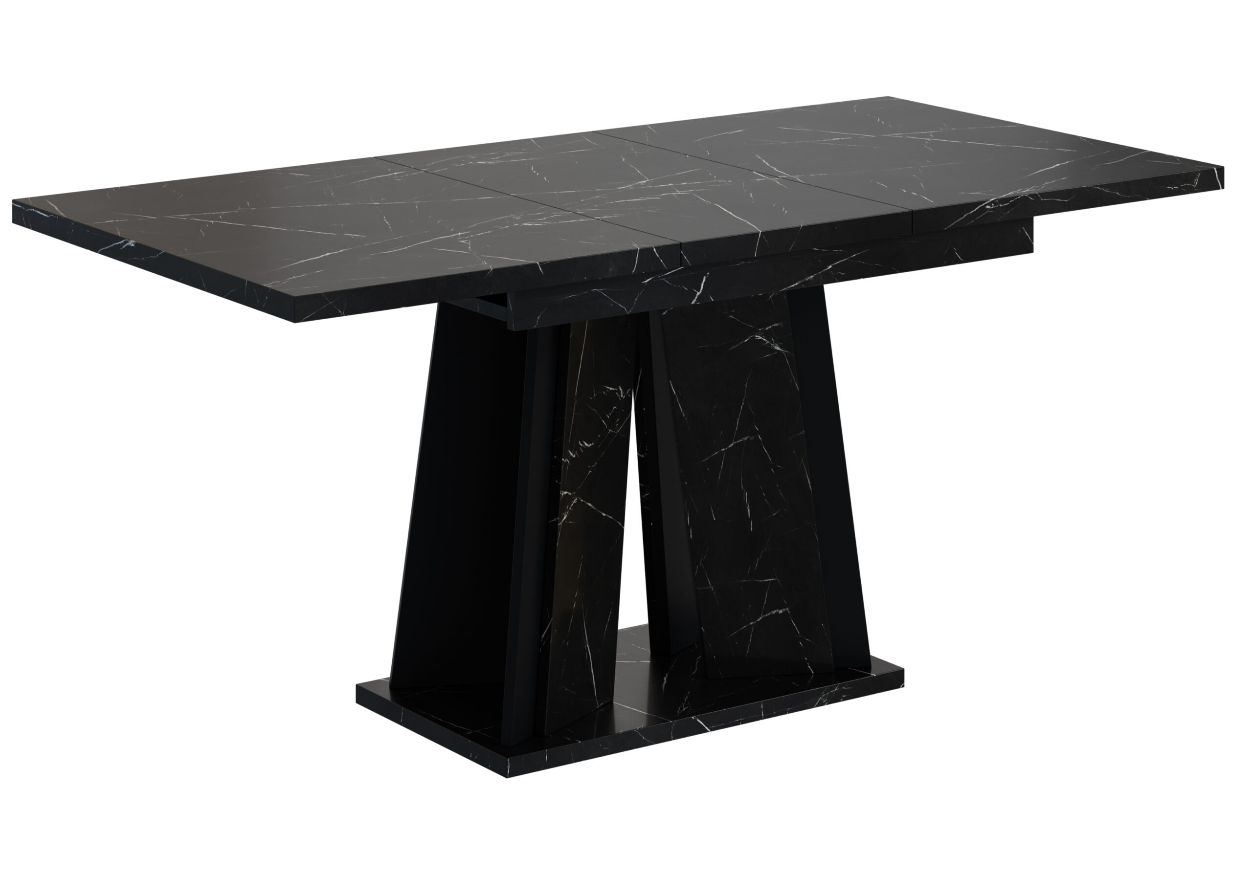 Esstisch BRIO Schwarz Marmor / Schwarz