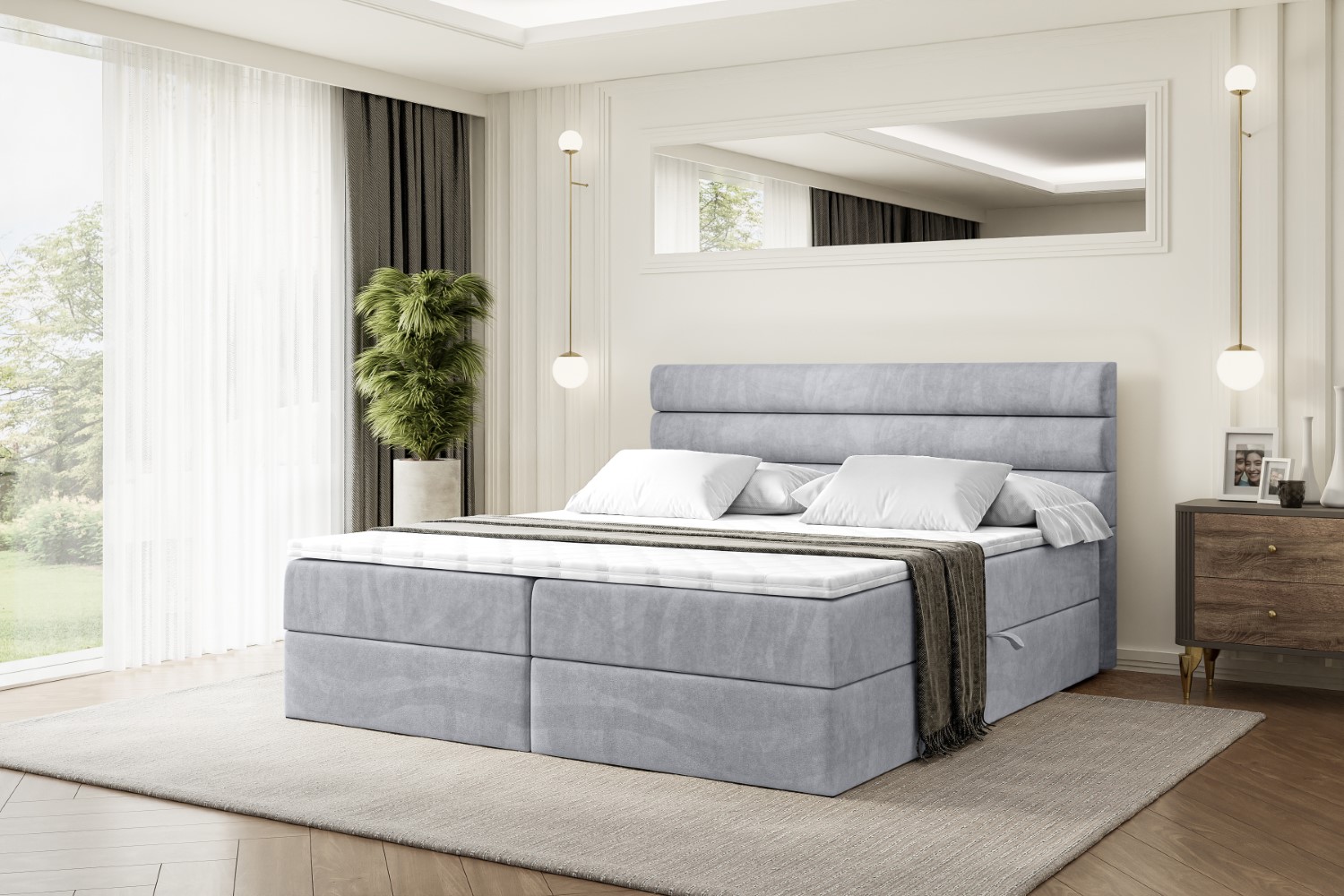 Monolithic Code Boxbett CELESTIA Hellgrau - Monolith 84 140x200 cm | online kaufen ...