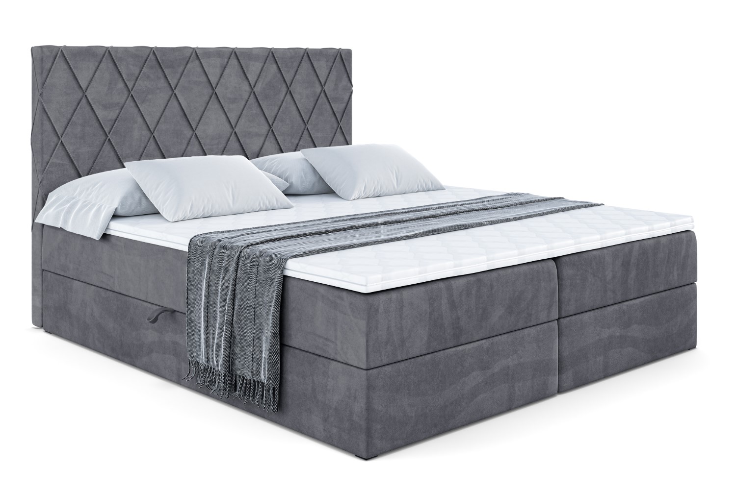 Boxbett LEPARO 140x200 cm Schwarz - Soft 11