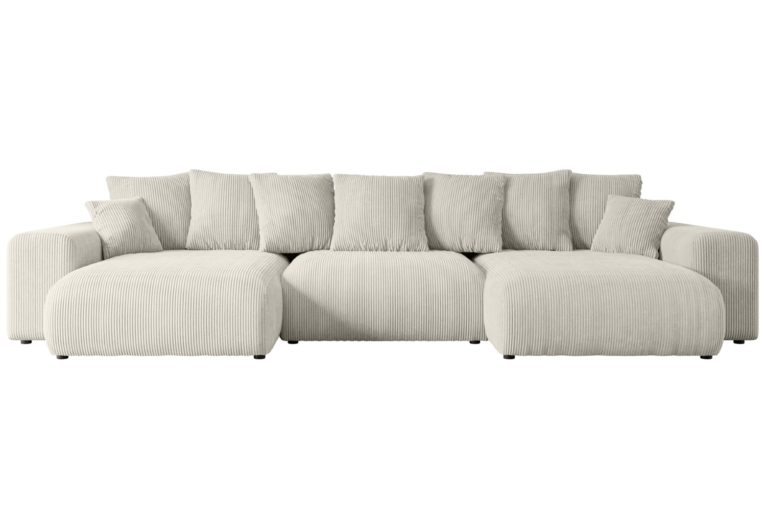 Wohnlandschaft ESKAR-U Cremeweiß - Poso 100