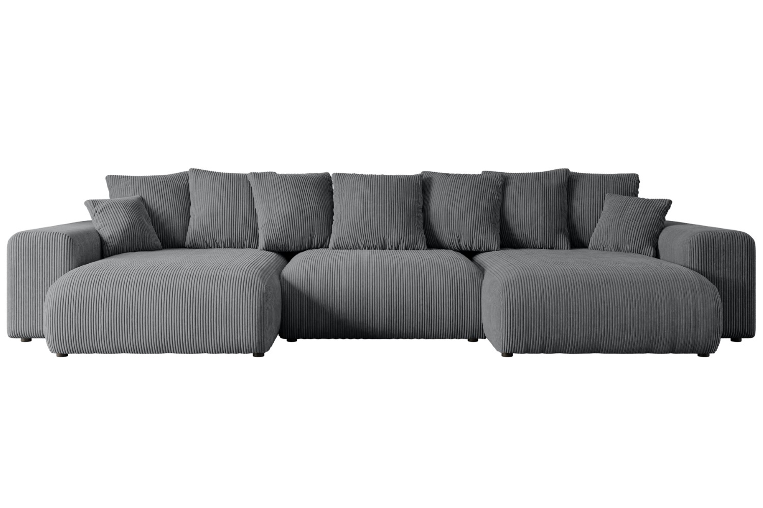 Wohnlandschaft ESKAR-U Dunkelgrau - Poso 115