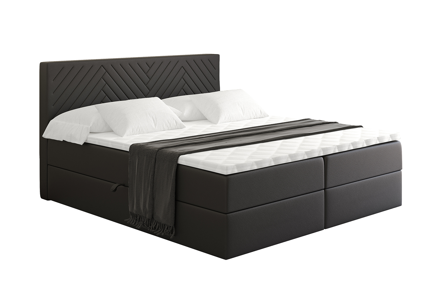 Boxbett VEXA 140x200 cm Schwarz - Soft 11