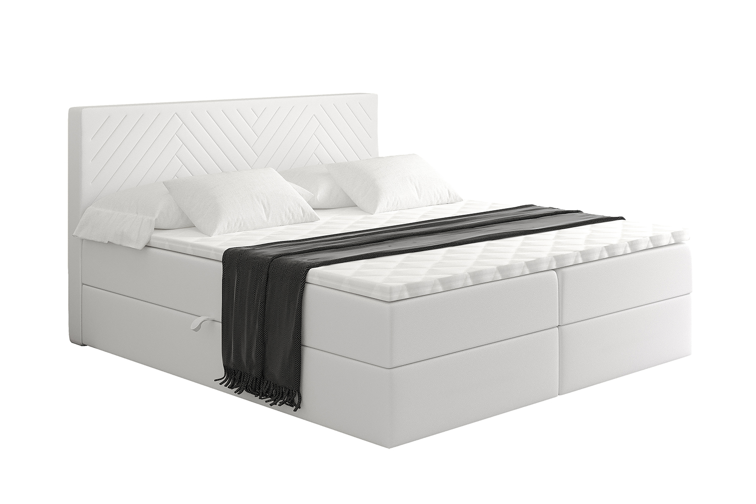 Boxbett VEXA 140x200 cm Weiß - Soft 17