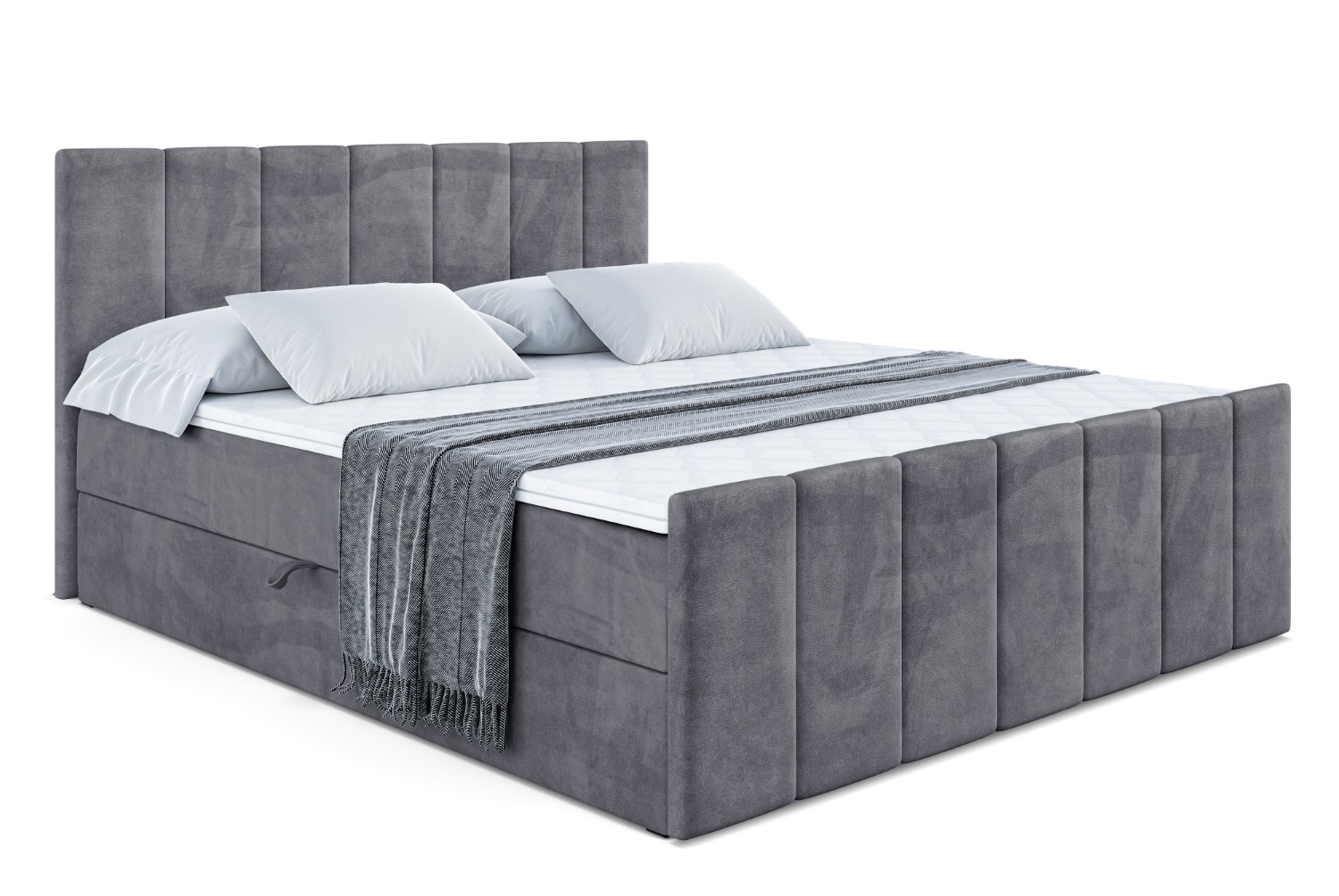 Boxbett MOETI-Z 180x200 cm Dunkelgrau - Casablanca 2315