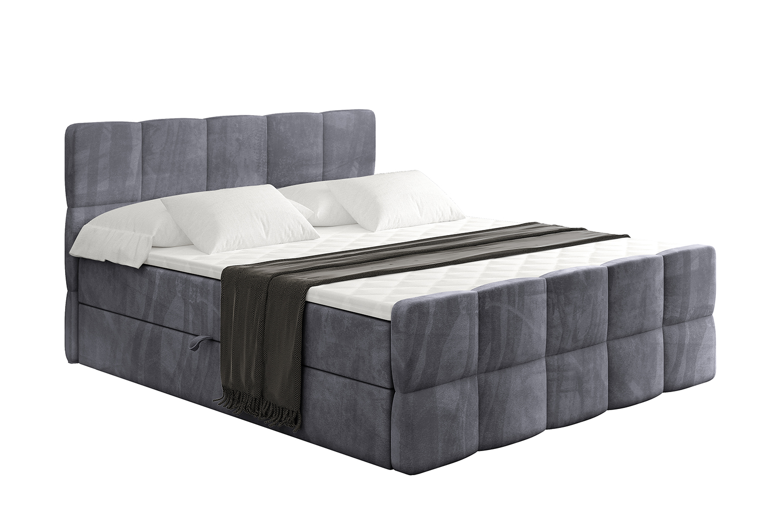 Boxbett LIRO-Z 200x200 cm Dunkelgrau - Casablanca 2315