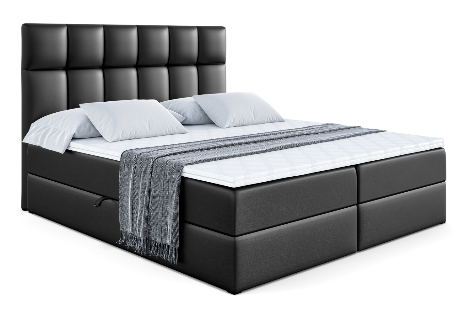 Boxbett RICAR 120x200 cm Schwarz - Soft 11