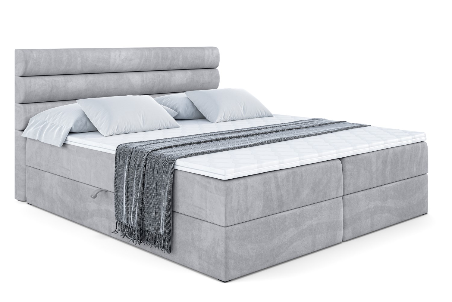 Boxbett CELESTIA 120x200 cm Hellgrau - Monolith 84