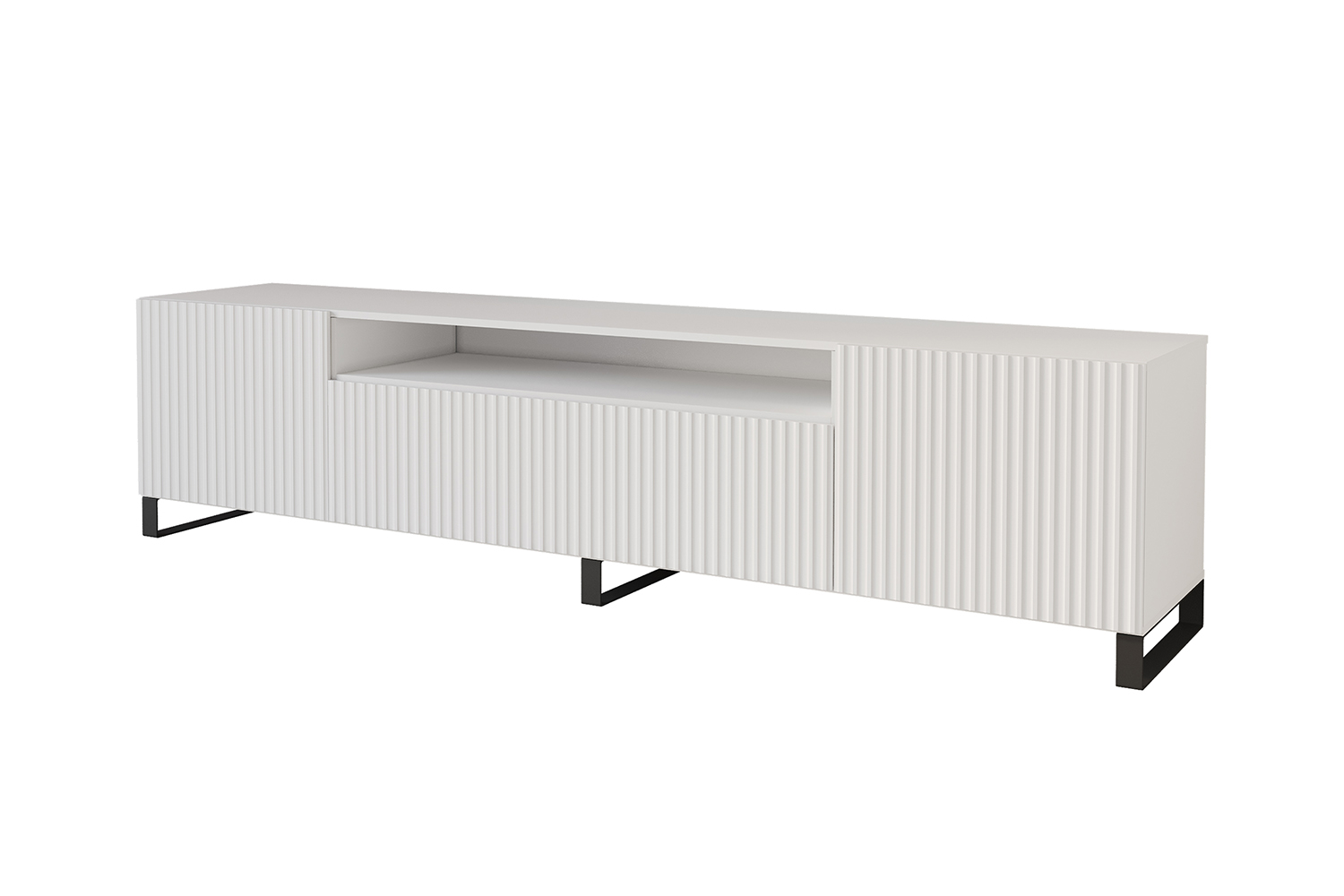 Lowboard NOA offen 200 cm Weiß