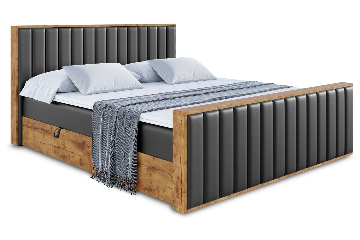 Boxbett LOLLI4-Z 180x200 cm Schwarz - Soft 11