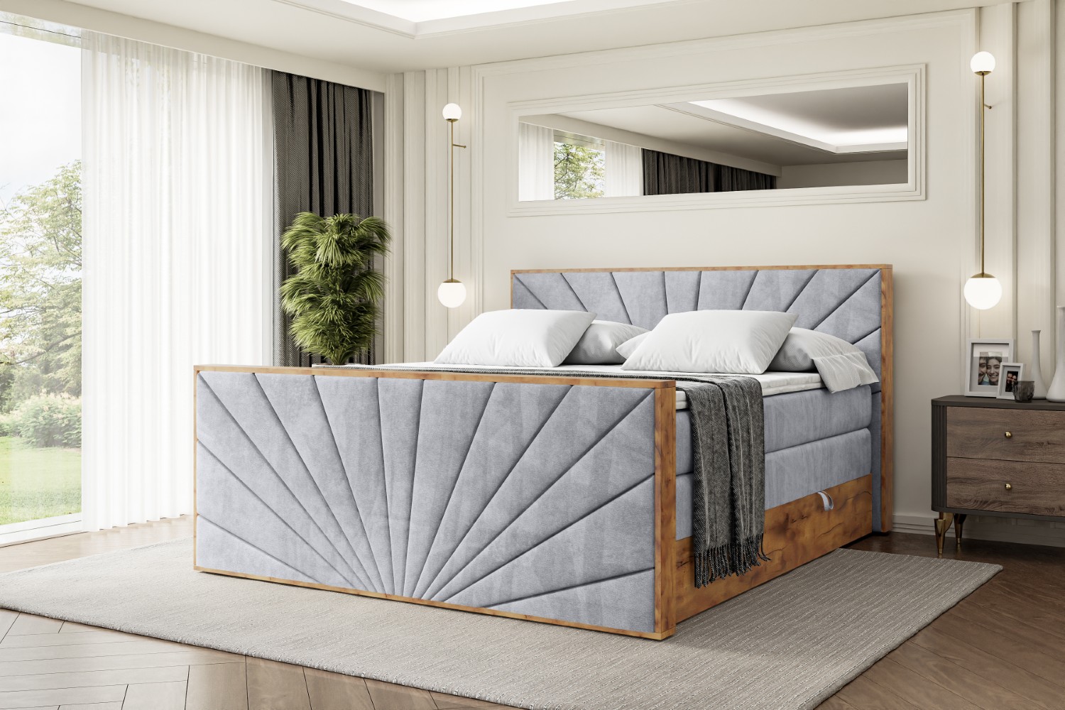 Monolithic Code Boxspringbett LOLLI6-Z KING Hellgrau - Monolith 84 140x200 cm | online ...