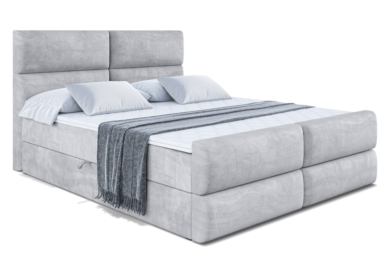 Boxbett BOXI3-Z 140x200 cm Hellgrau - Monolith 84