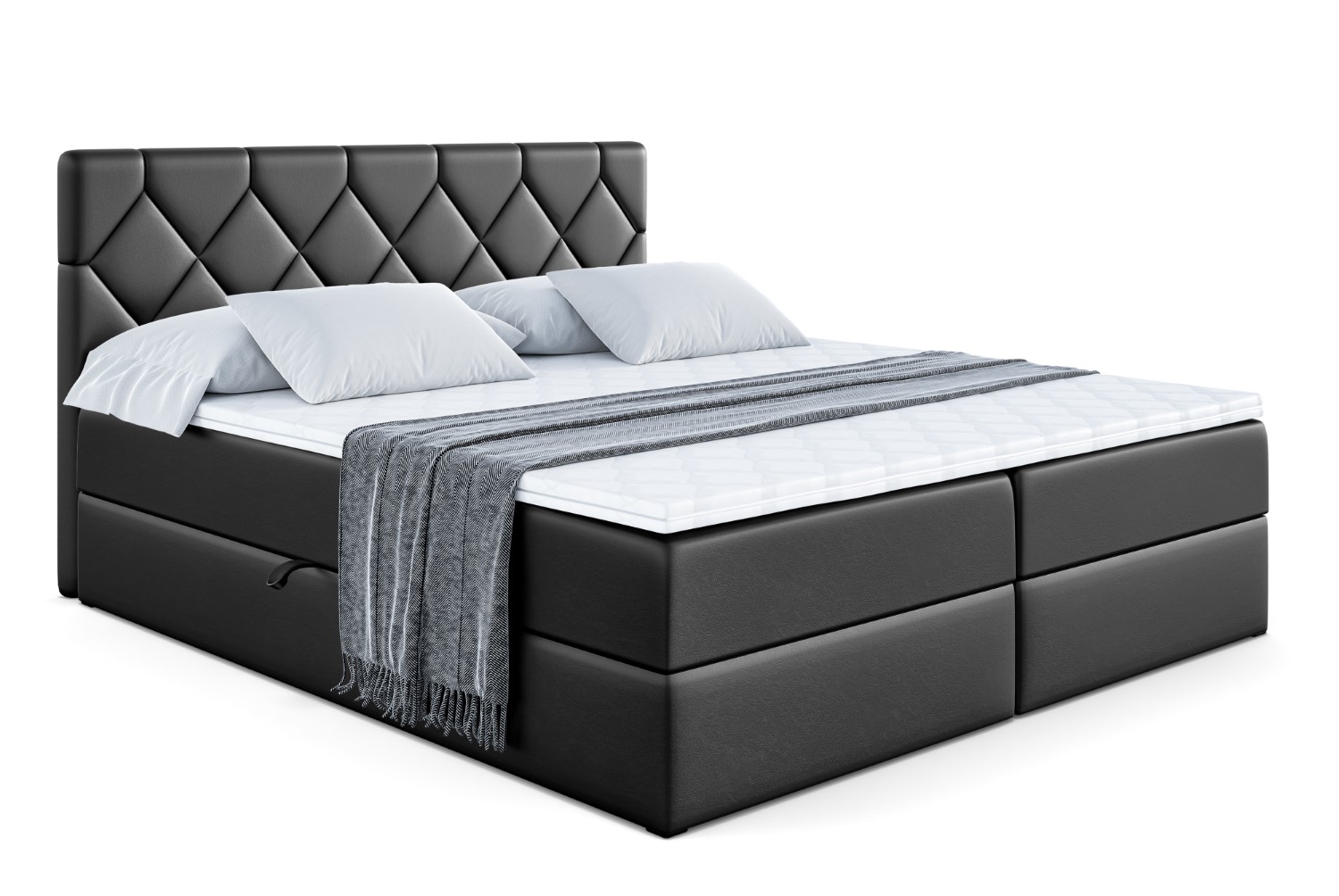Boxbett CATOR 120x200 cm Schwarz - Soft 11