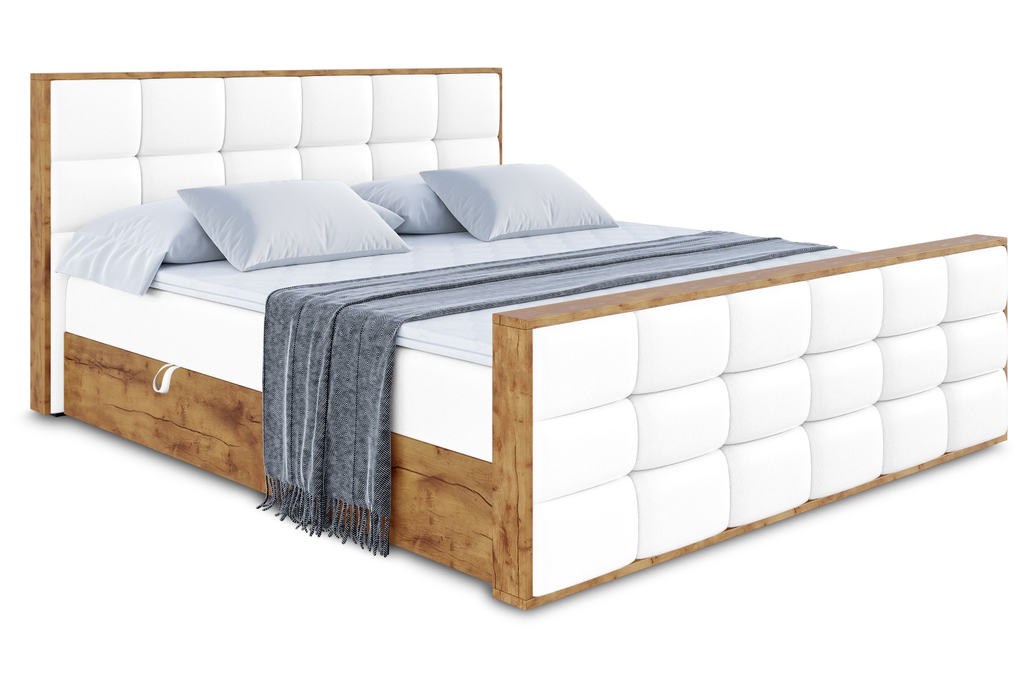 Boxbett LOLLI2-Z 120x200 cm Weiß - Soft 17