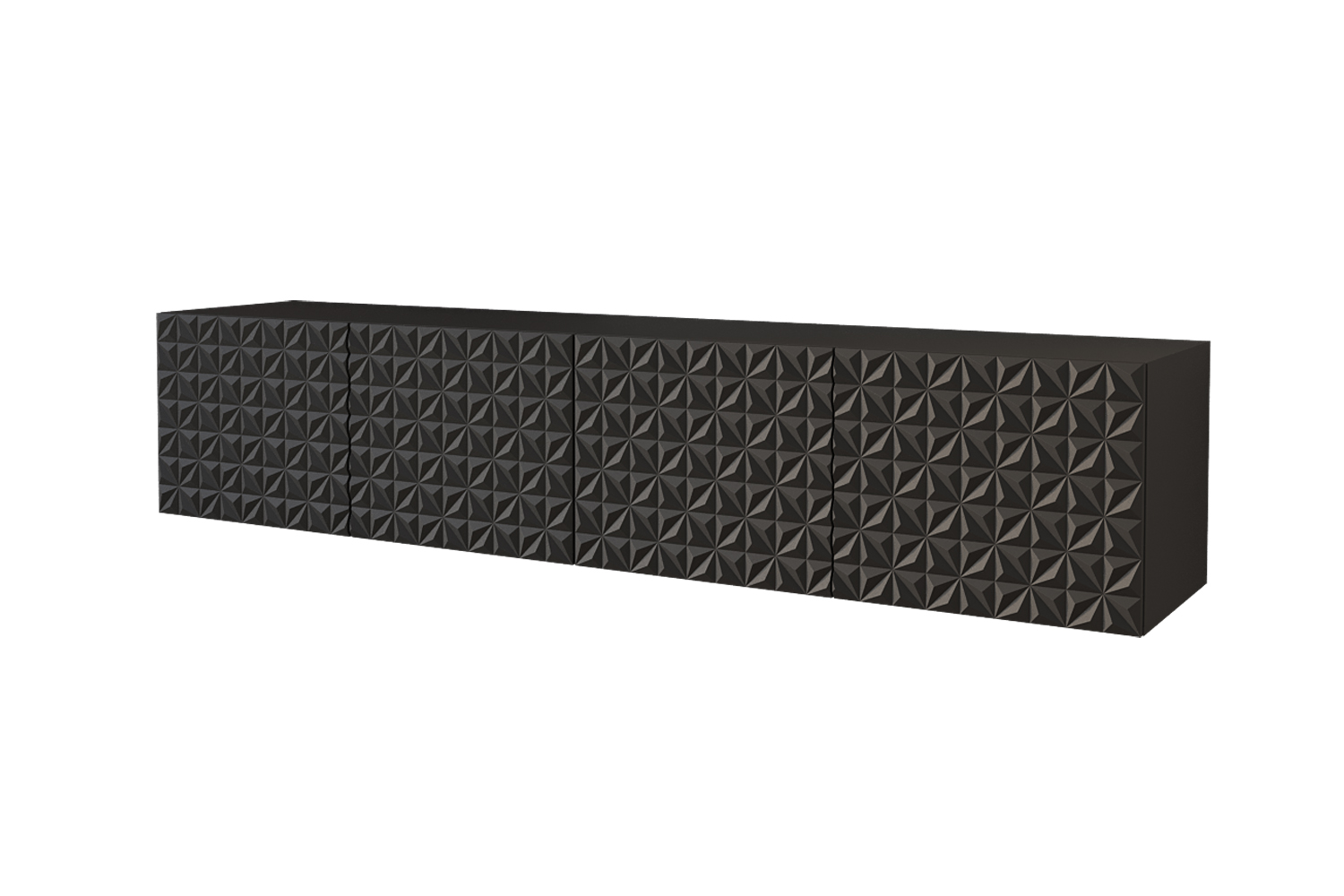 Lowboard VIRA 2 x 100 cm Schwarz