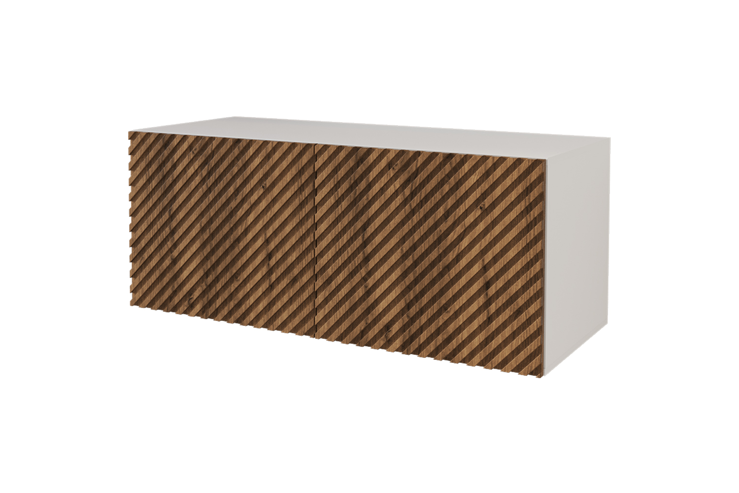 Lowboard ZENO 100 cm Weiß und Katania