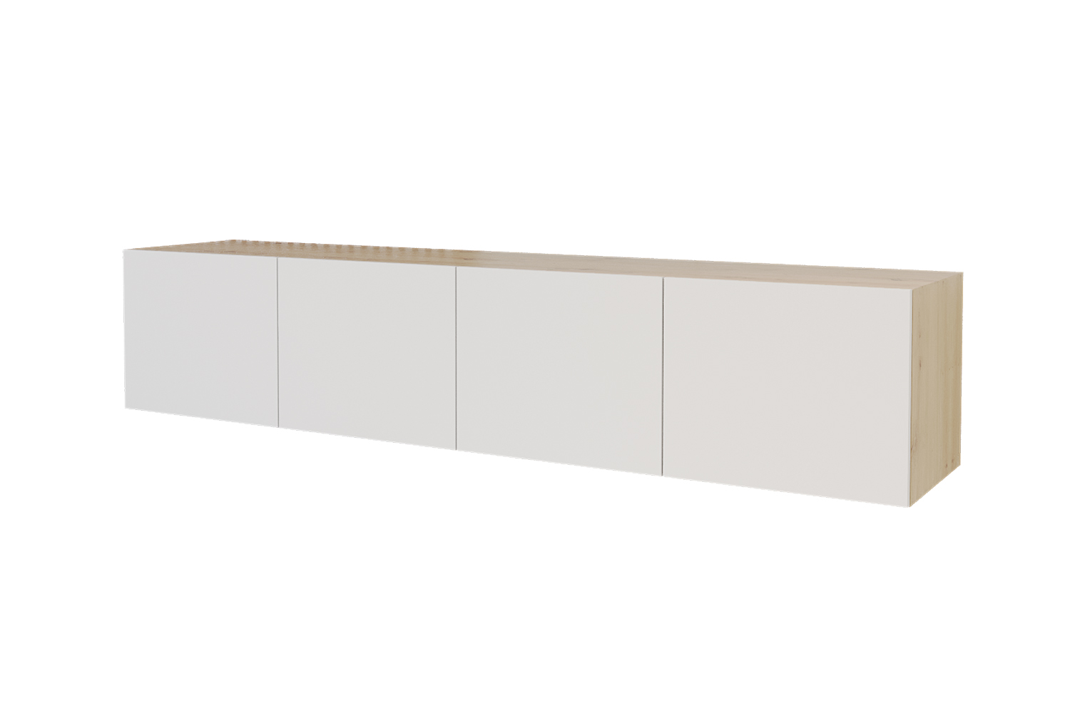 Lowboard ELIO 2 x 100 cm Artisan und Weiß