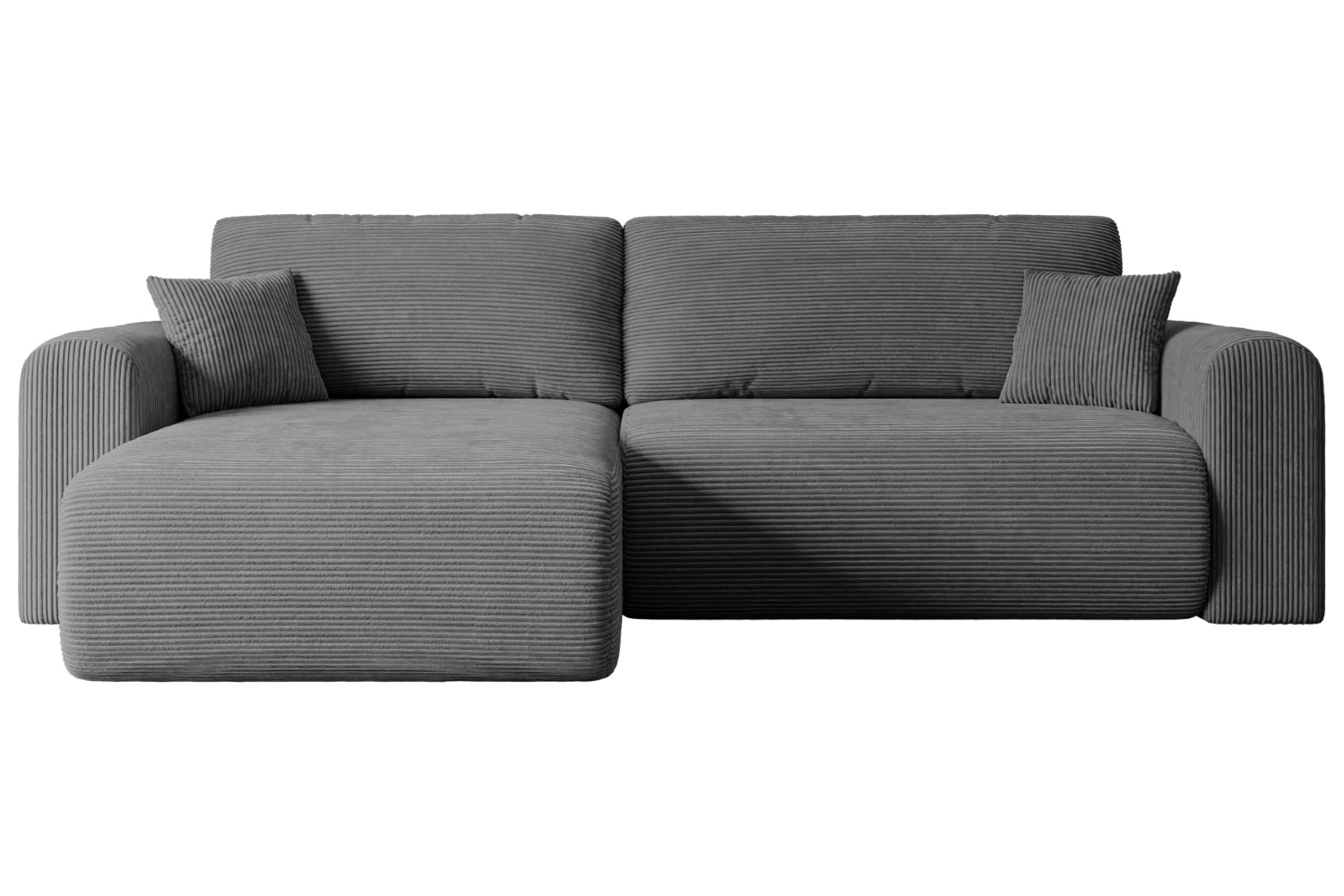 Ecksofa ORRO-L Dunkelgrau - Poso 115