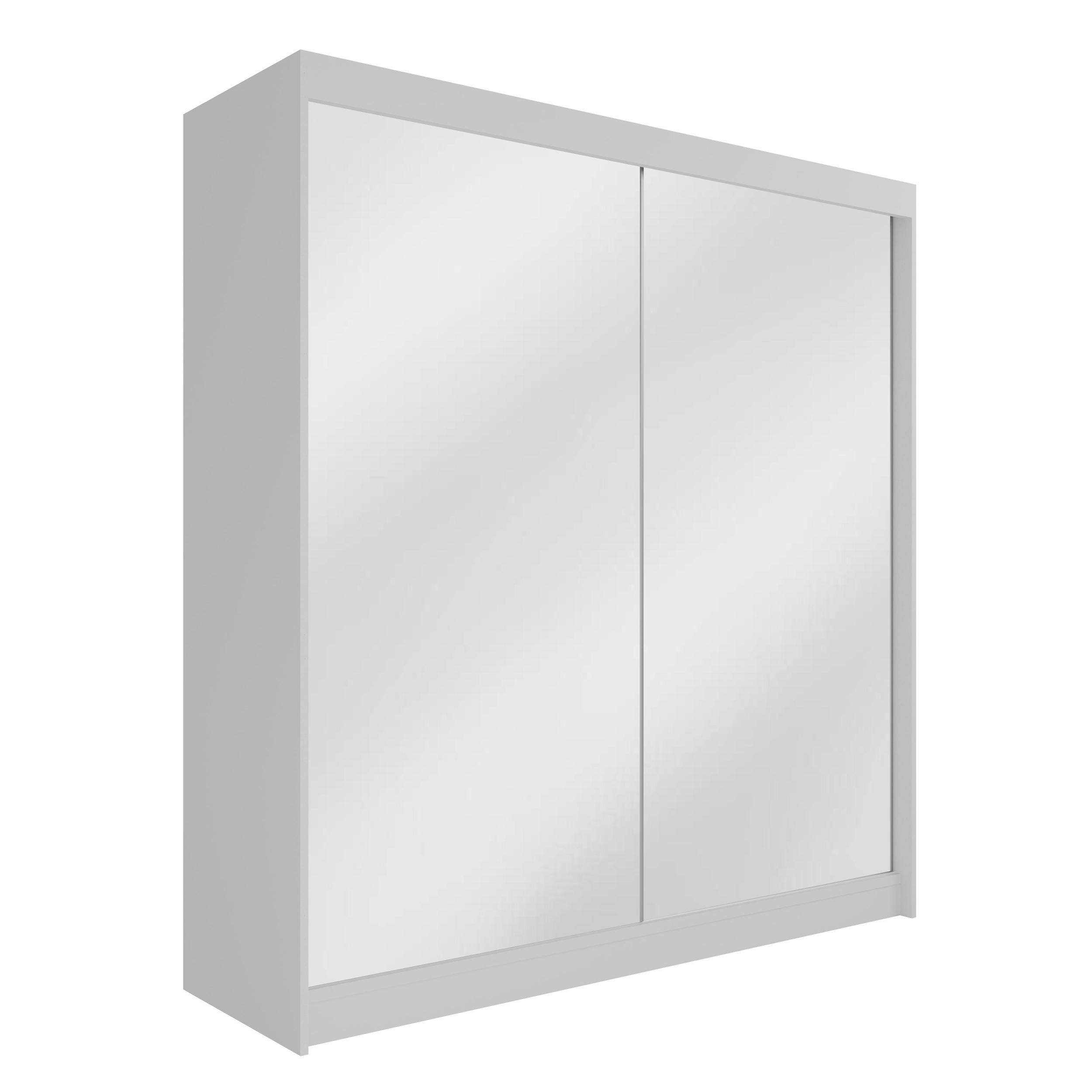 Schiebetürenschränke AMOHA 200 cm x 61 cm x 215 cm Weiß