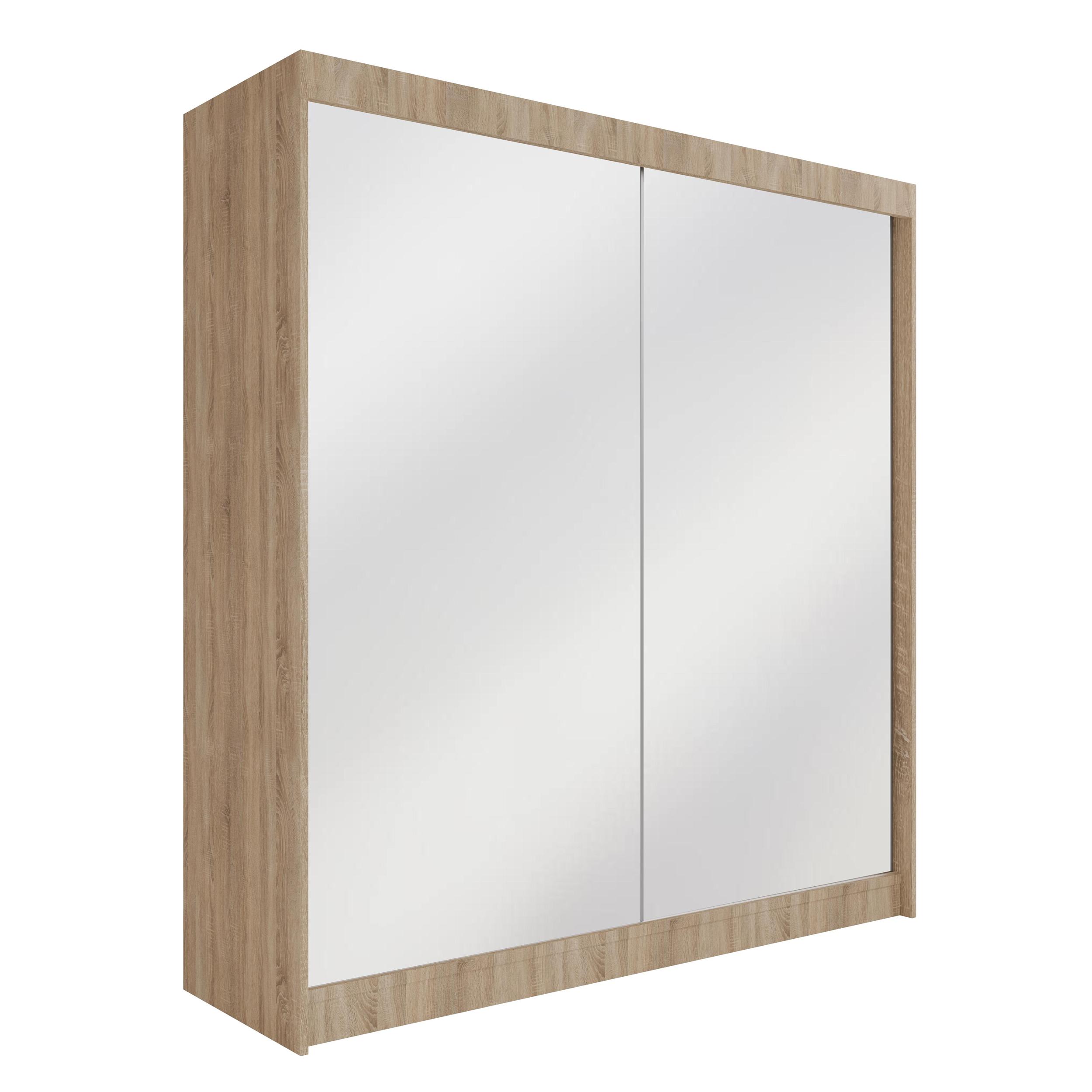 Schiebetürenschränke AMOHA 200 cm x 61 cm x 215 cm Eiche Sonoma