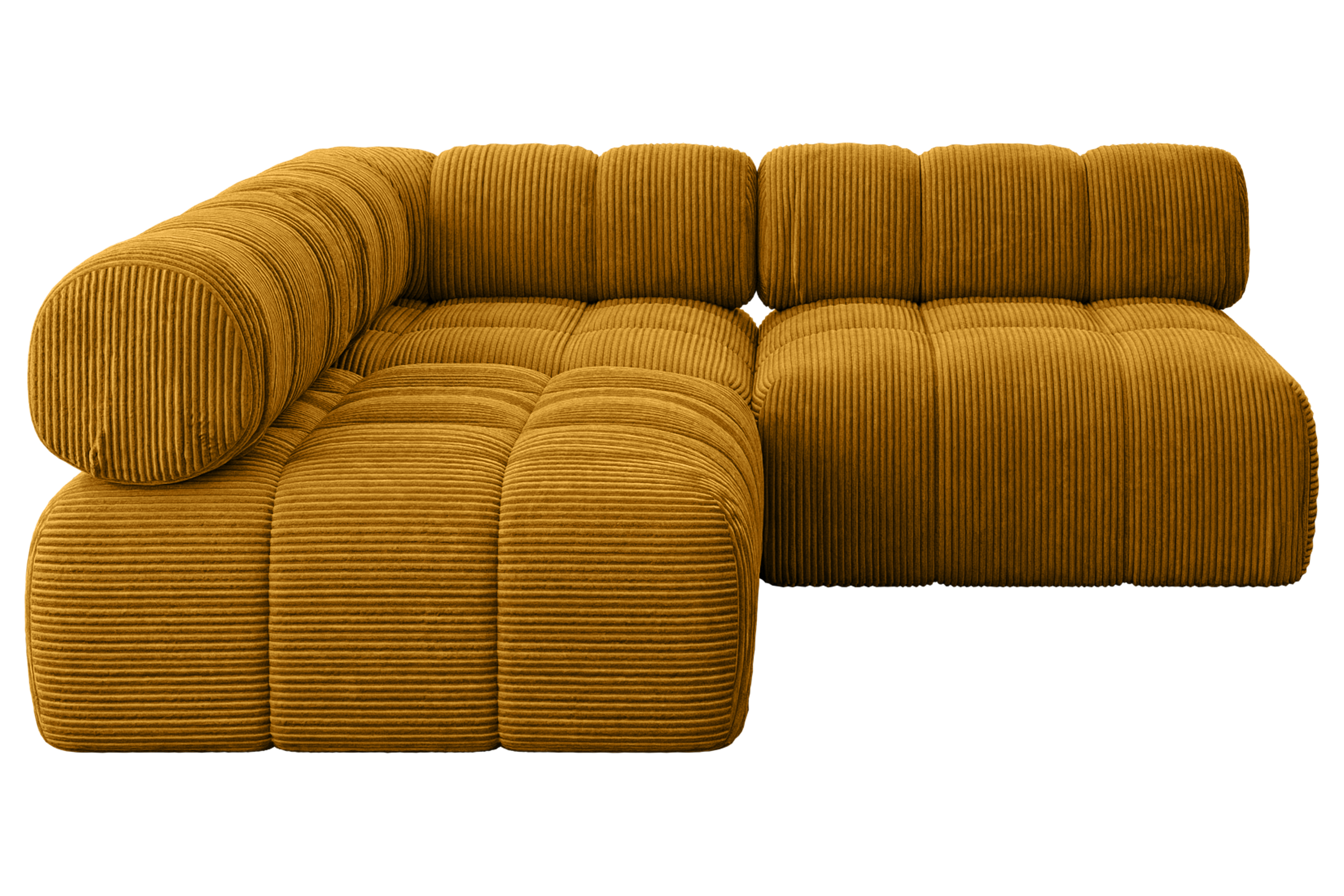 Ecksofa Samaro-L1 Senfgelb - Poso 42