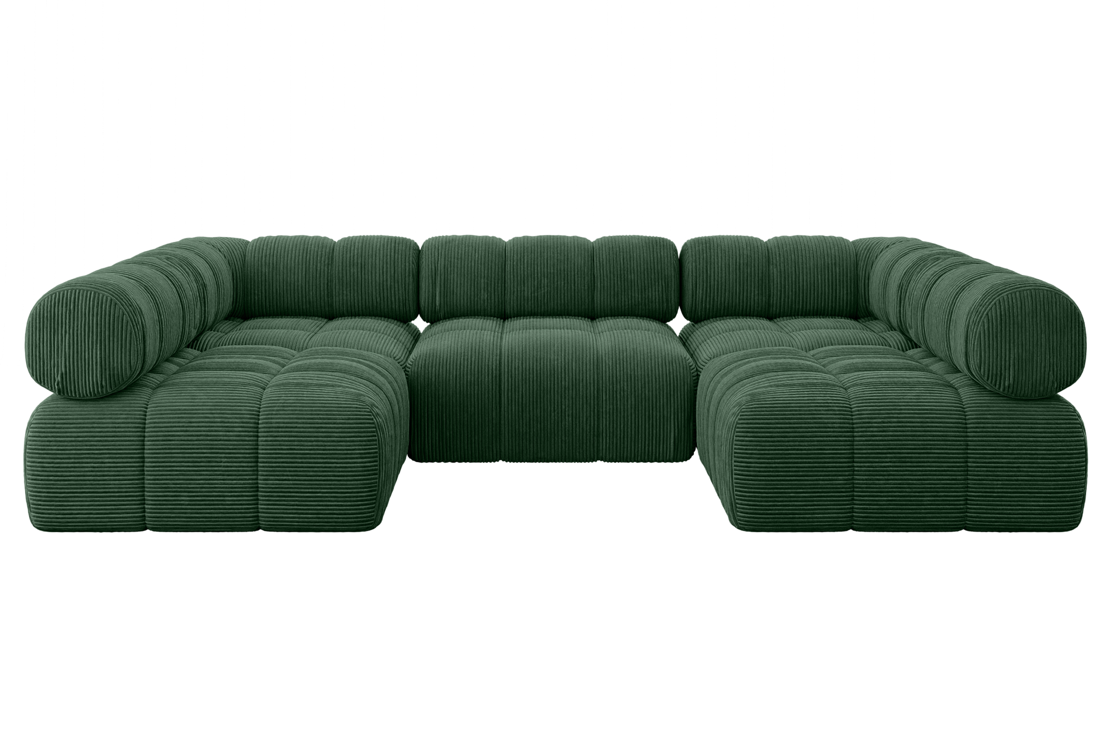 Wohnlandschaft Garvo-U1 Grün - Poso 14