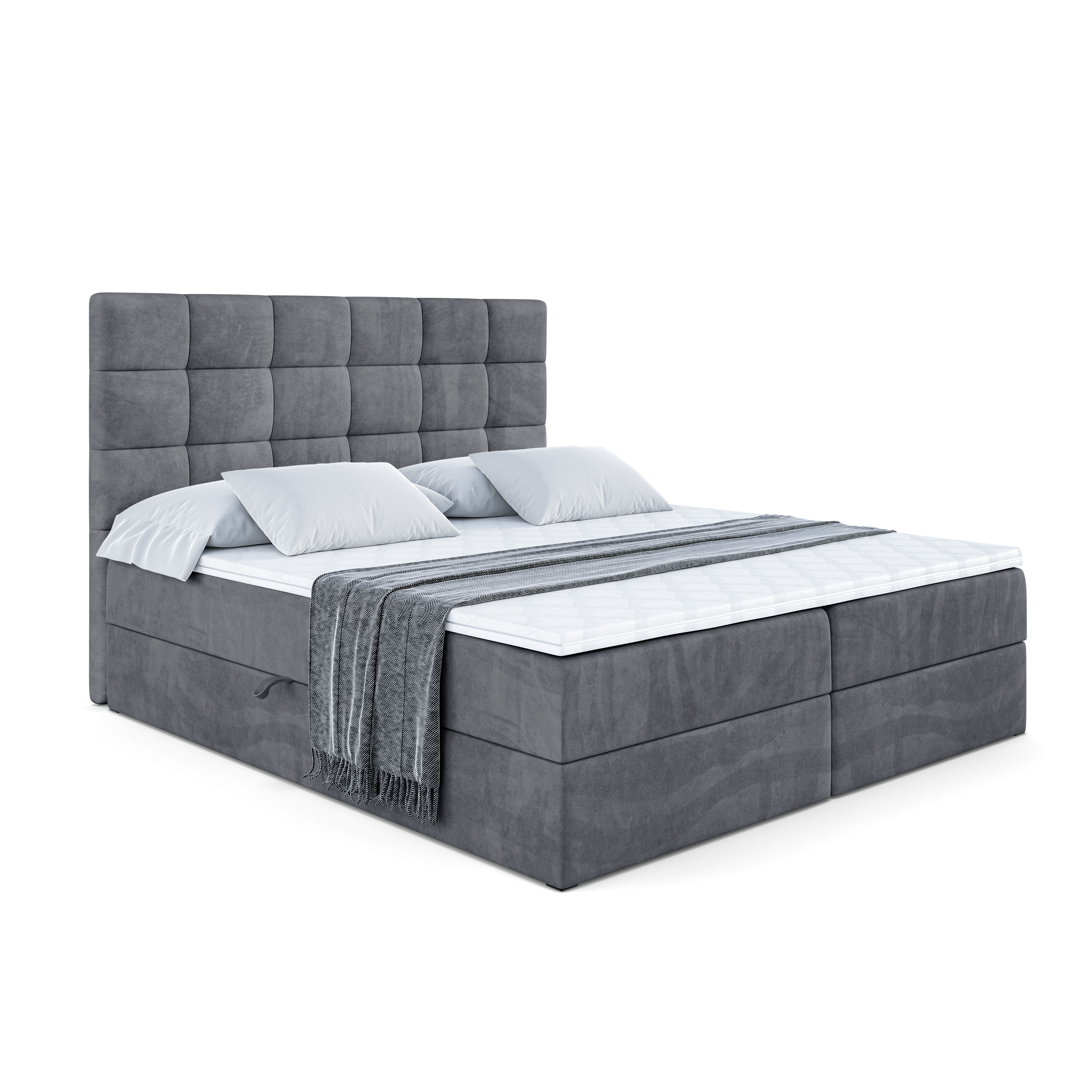 Boxbett BRUGO 120x200 cm Schwarz - Soft 11